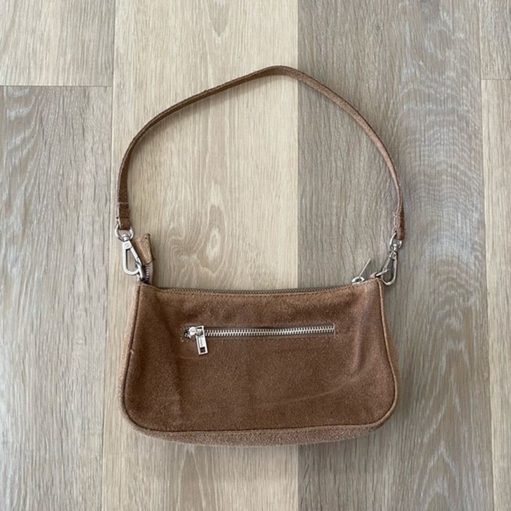 Brandy Melville brown martina suede shoulder bag